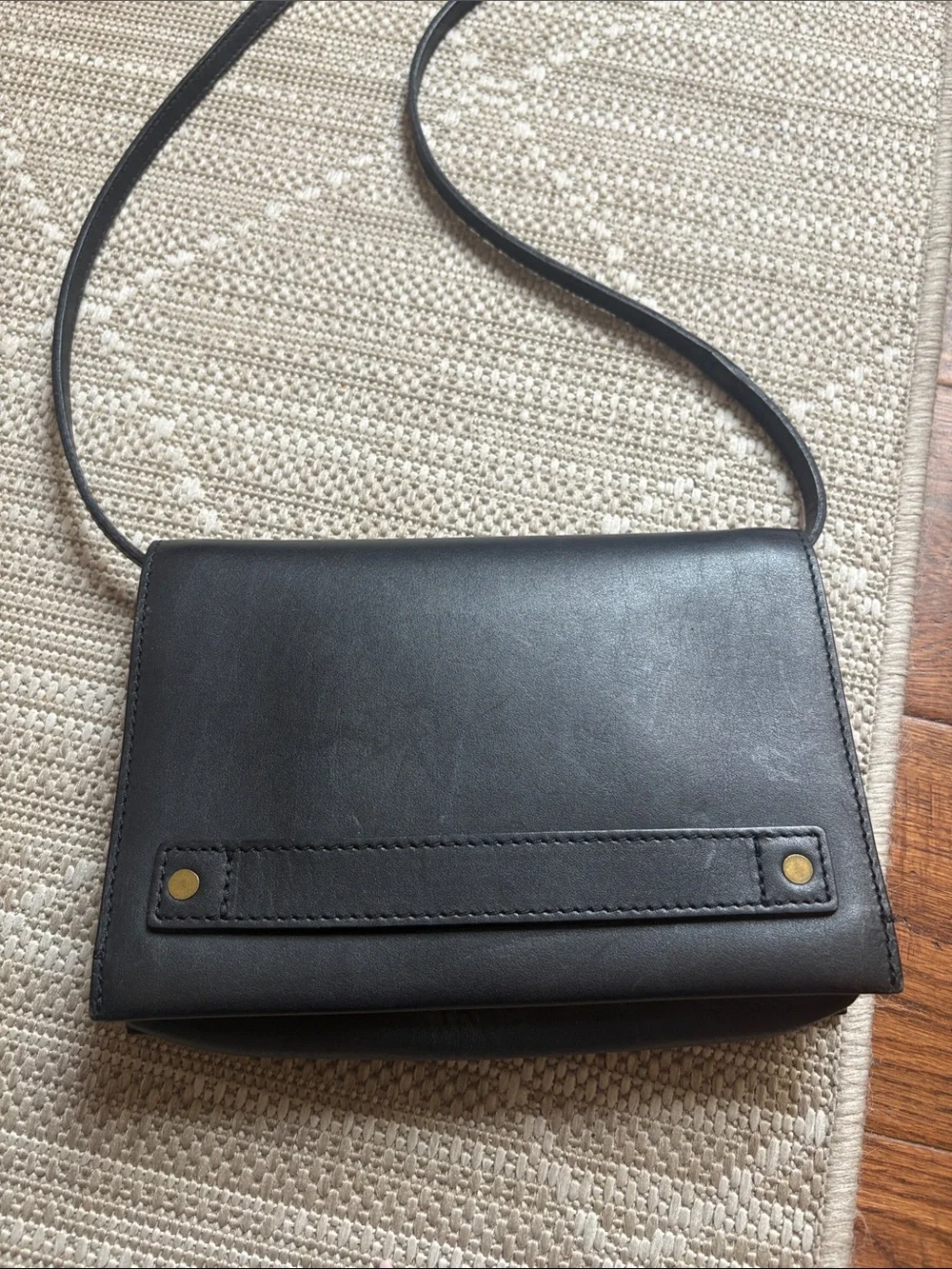 Madewell The Morgan Crossbody Bag - Black Leather